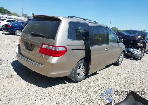 2005 Honda Odyssey Ex z USA, uszkodzony, nr VIN 5FNRL38405B404190